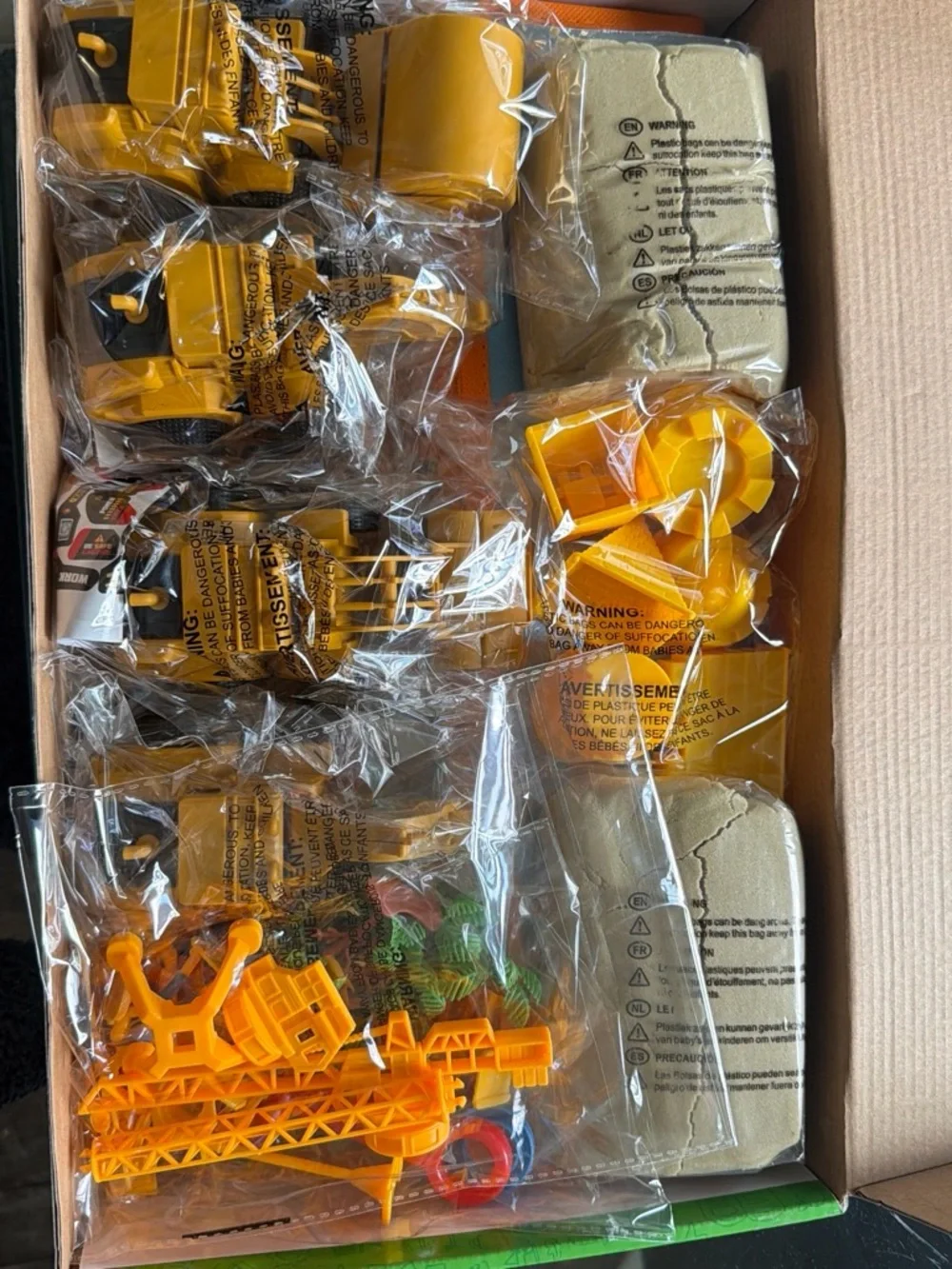 Yellow Construction Sensory Playset for Kids